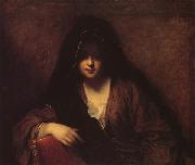 Jean-Baptiste Santerre A Young Woman in a Shawl Spain oil painting artist
